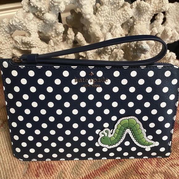 NWT Kate Spade Inchworm Medium L-Zip Wristlet - Picture 2 of 5